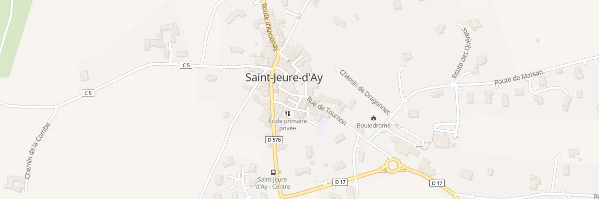Plan du 5030 Rue de l’Ecole à Saint-Jeure-d’Ay