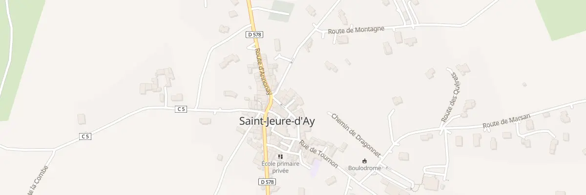 Plan du 5010 Rue Centrale à Saint-Jeure-d’Ay