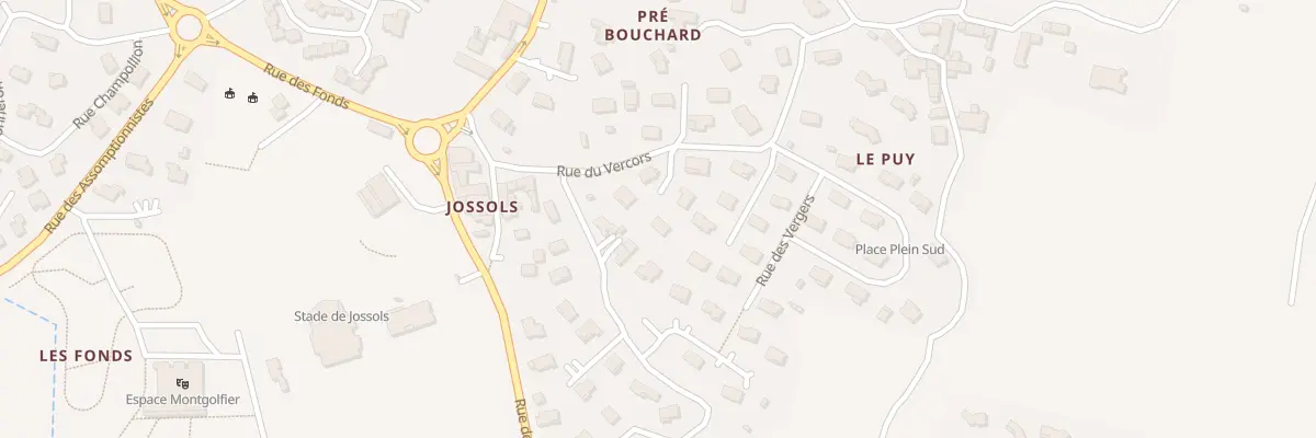 Plan du 31 Rue Henry Stendhal à Davézieux
