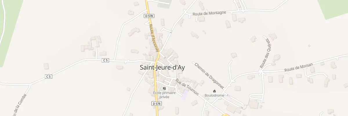 Plan du 5012 Rue du Pre à Saint-Jeure-d’Ay