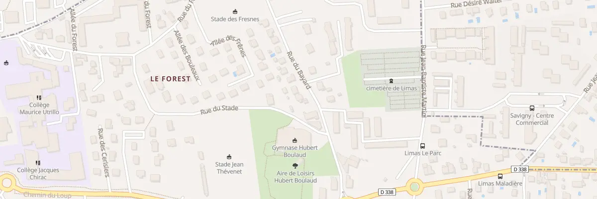 Plan du 300 Rue du Bayard à Limas