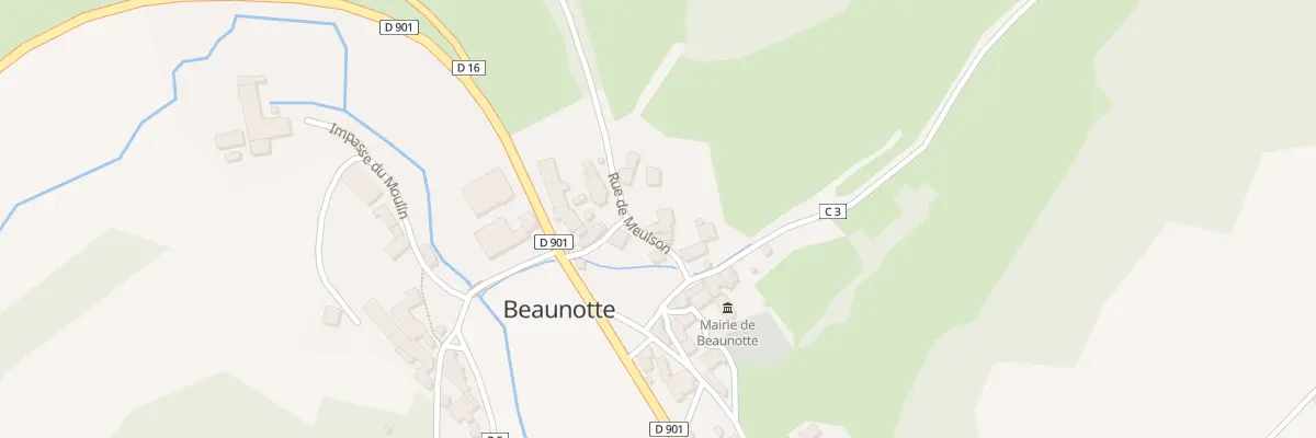 Plan du 9006 Rue de Meulson à Beaunotte