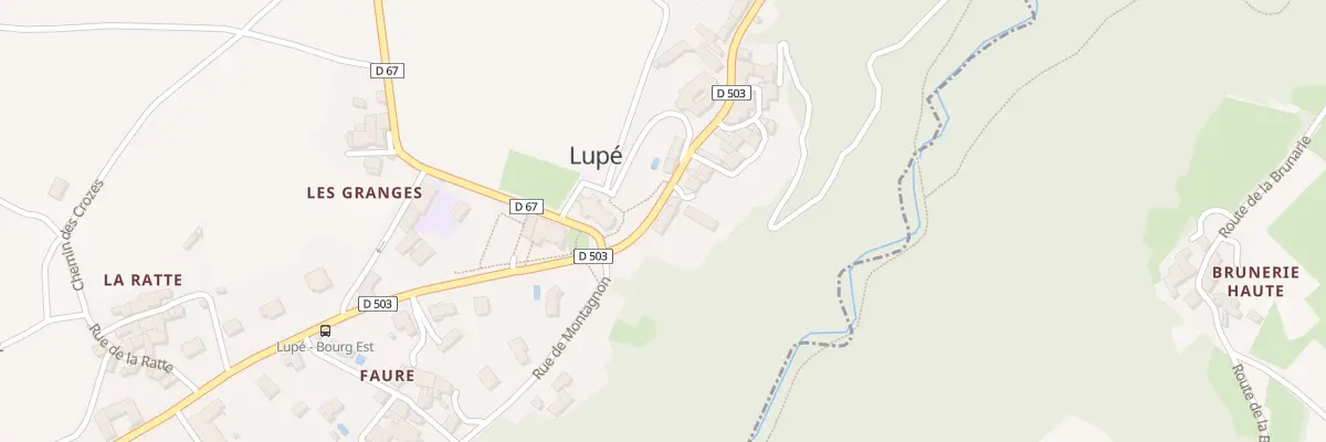 Plan du 610 Rte de Saint Pierre de Boeuf à Lupé
