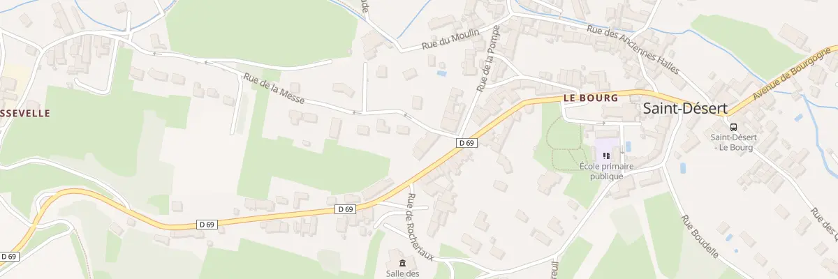 Plan du 70B Av de Bourgogne à Saint-Désert