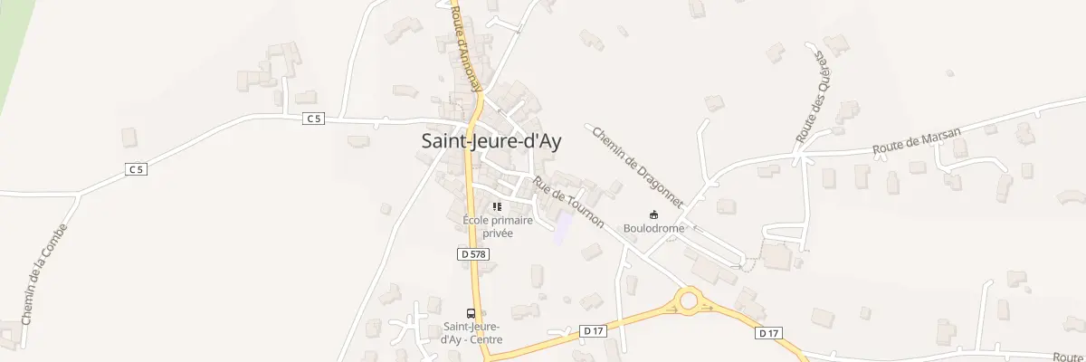 Plan du 5019 Rue Centrale à Saint-Jeure-d’Ay