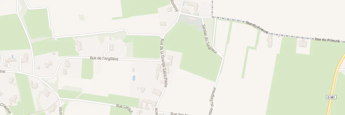 Plan du 34 Rue de la Grange St Pierre à Rosey