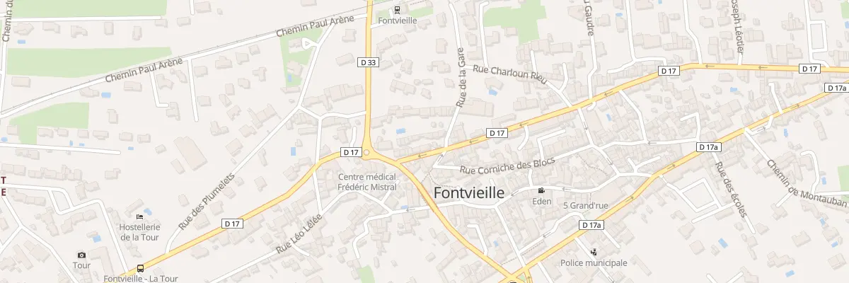 Plan du 5 Rue de la Gare à Fontvieille