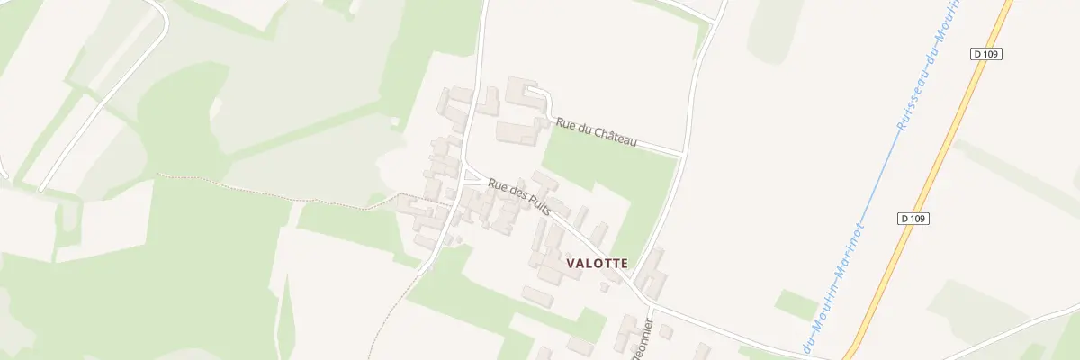 Plan du 6 Rue des Puits à Chassey-le-Camp