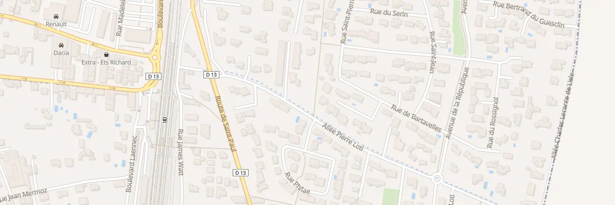 Plan du 5A All Pierre Loti à Pierrelatte