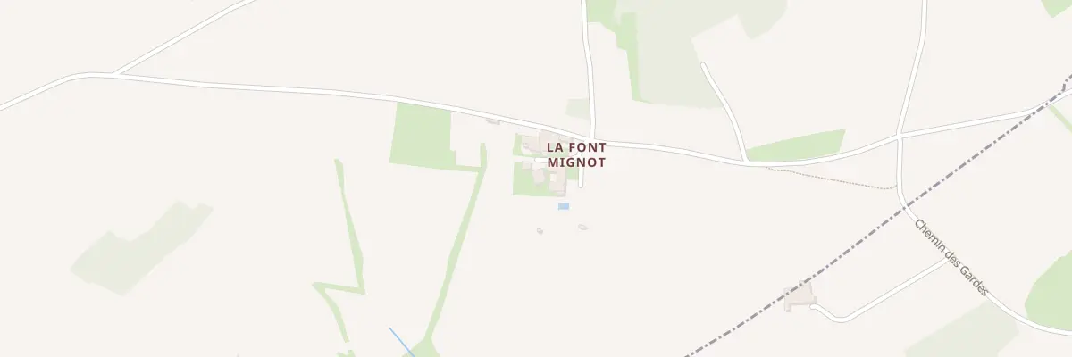 Plan du 4 La Font Mignot à Chuyer