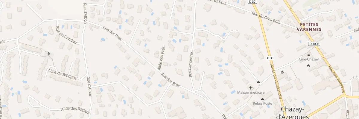 Plan du 3 Rue Lamartine à Chazay-d’Azergues