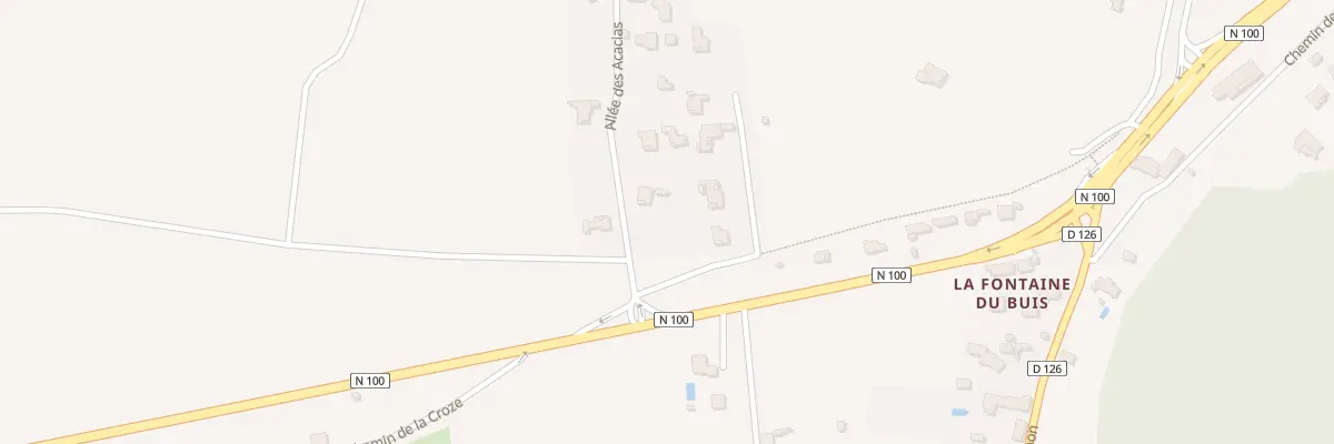 Plan du 2 All des Acacias à Saze