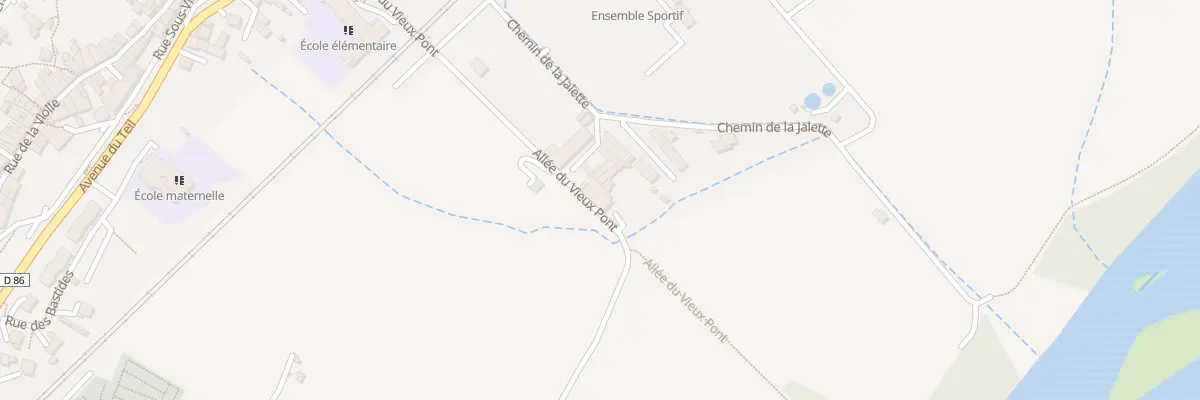 Plan du 4 All du Vieux Pont à Rochemaure