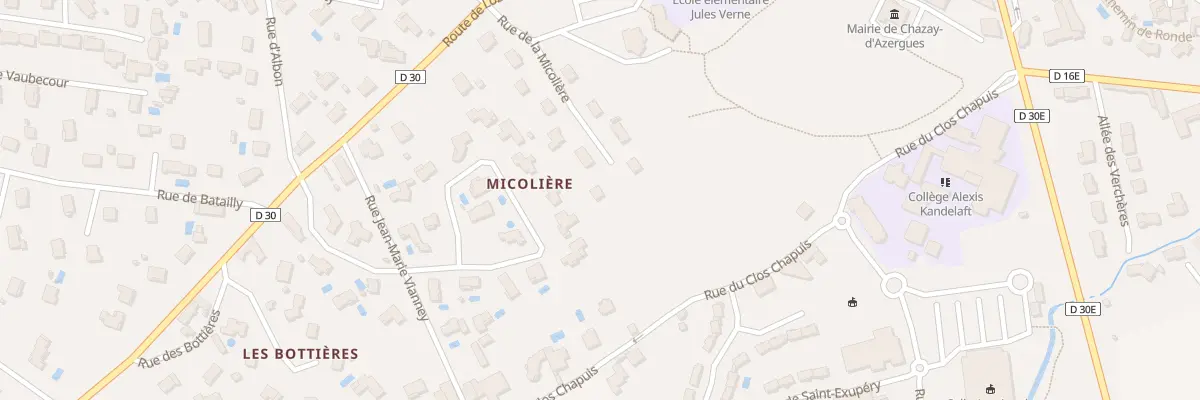 Plan du 14 Rue de la Micoliere à Chazay-d’Azergues
