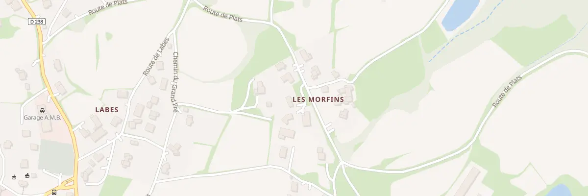 Plan du 580 Rte de Plats à Colombier-le-Jeune