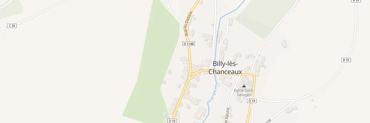 Plan du 9014 Rue de Chanceaux à Billy-lès-Chanceaux