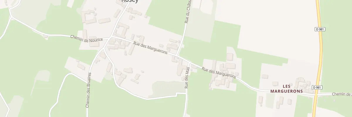 Plan du 31 Rue des Marguerons à Rosey
