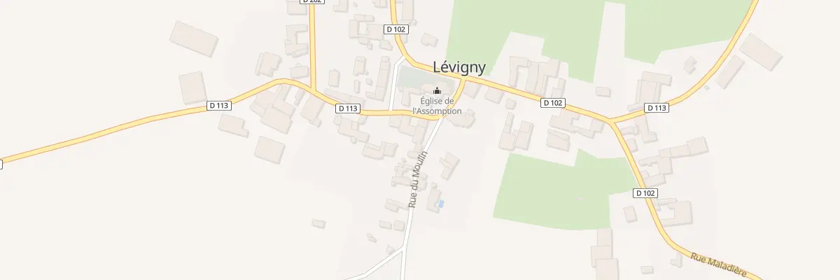 Plan du 1 Rue du Moulin à Lévigny