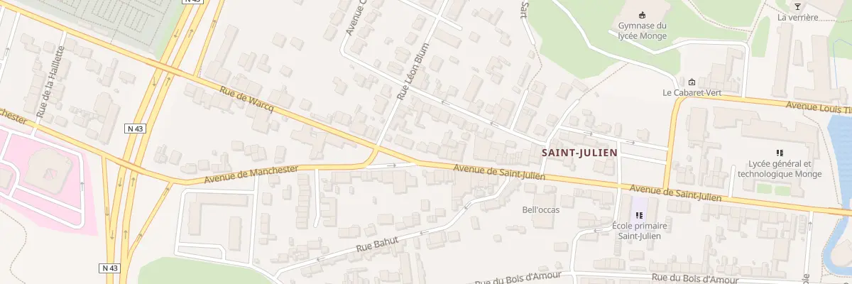 Plan du 54 Av de Saint-julien à Charleville-Mézières