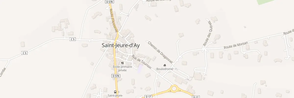 Plan du 105 Che de Dragonnet à Saint-Jeure-d’Ay
