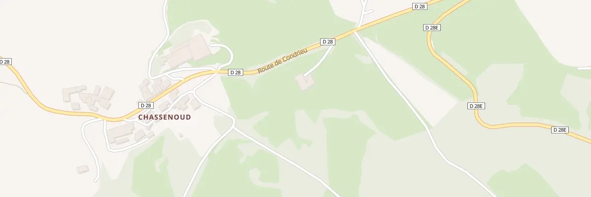 Plan du 2300 Rte de Condrieu à Longes