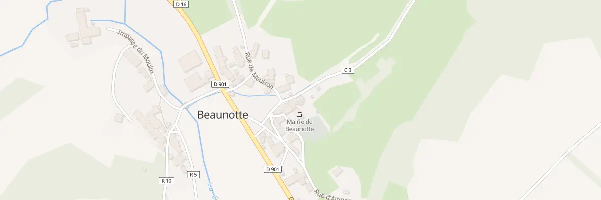 Plan du 9003 Rue de Banlot à Beaunotte