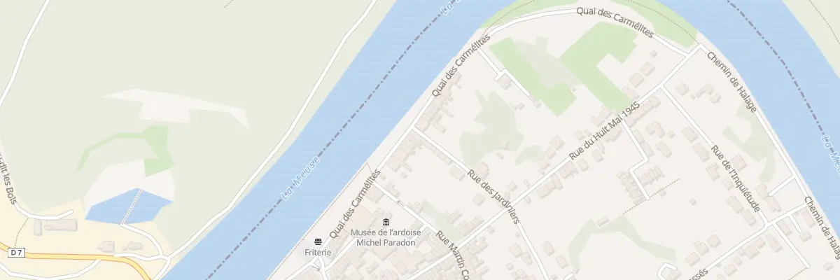 Plan du 44 Quai des Carmélites à Fumay