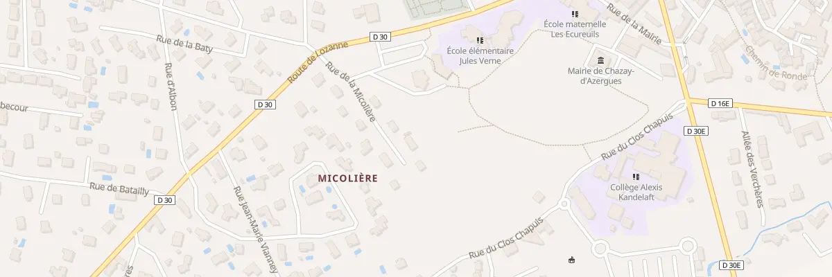 Plan du 5 Rue de la Micoliere à Chazay-d’Azergues