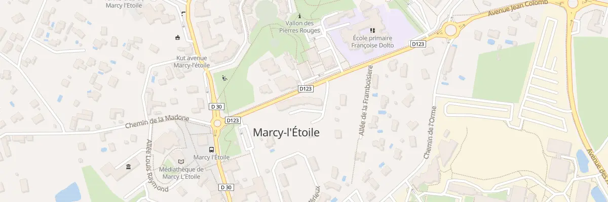 Plan du 88 Imp Jean Colomb à Marcy-l’Étoile
