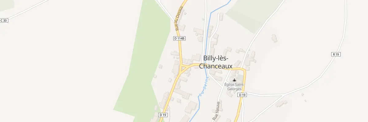 Plan du 9001 Rue du Pont à Billy-lès-Chanceaux
