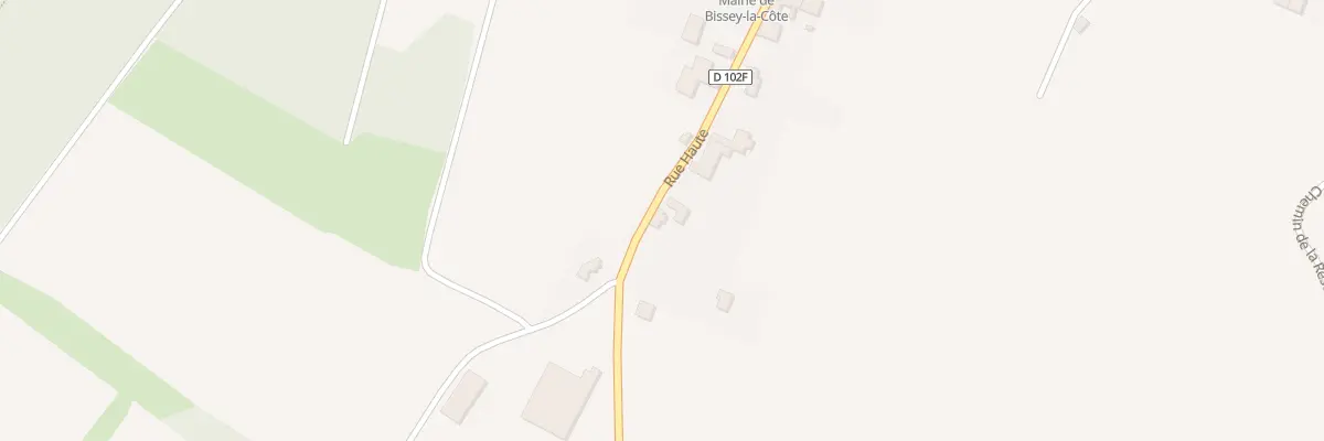 Plan du 6 Rue Haute à Bissey-la-Côte