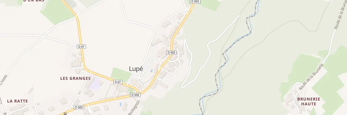 Plan du 716 Rte de Saint Pierre de Boeuf à Lupé