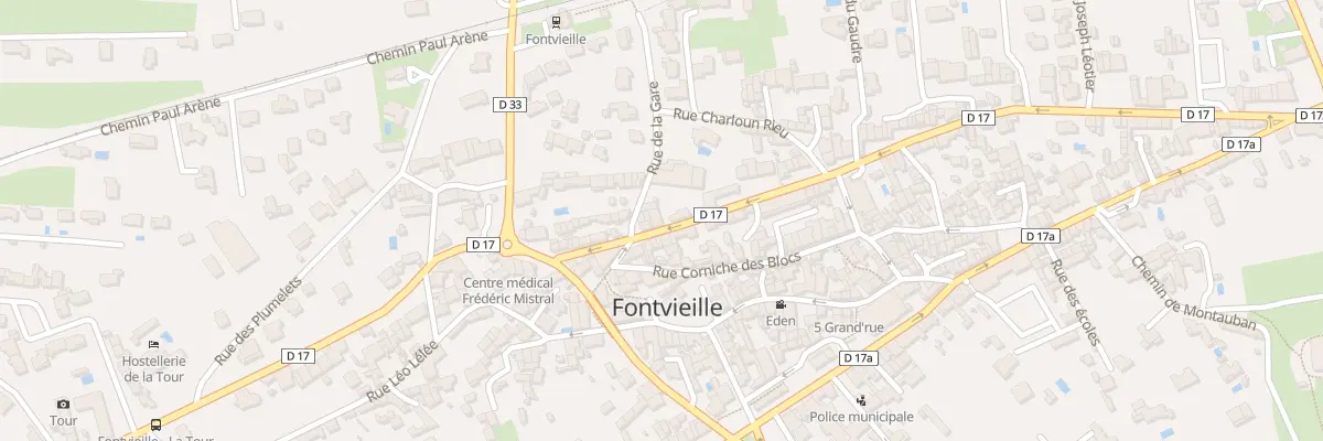 Plan du 101 Av Frédéric Mistral à Fontvieille