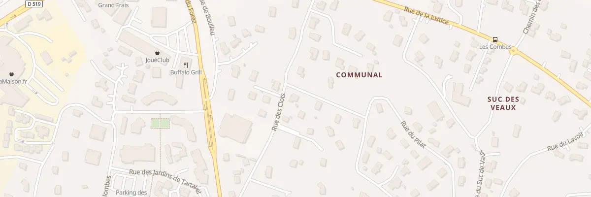 Plan du 220 Rue des Clots à Davézieux