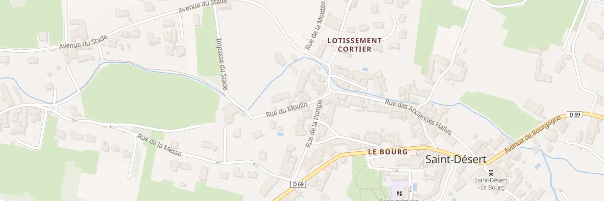 Plan du 14 Rue du Moulin à Saint-Désert