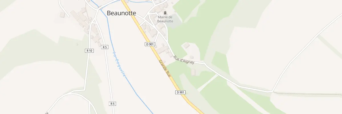 Plan du 6 Rue d’Aignay Le Duc à Beaunotte