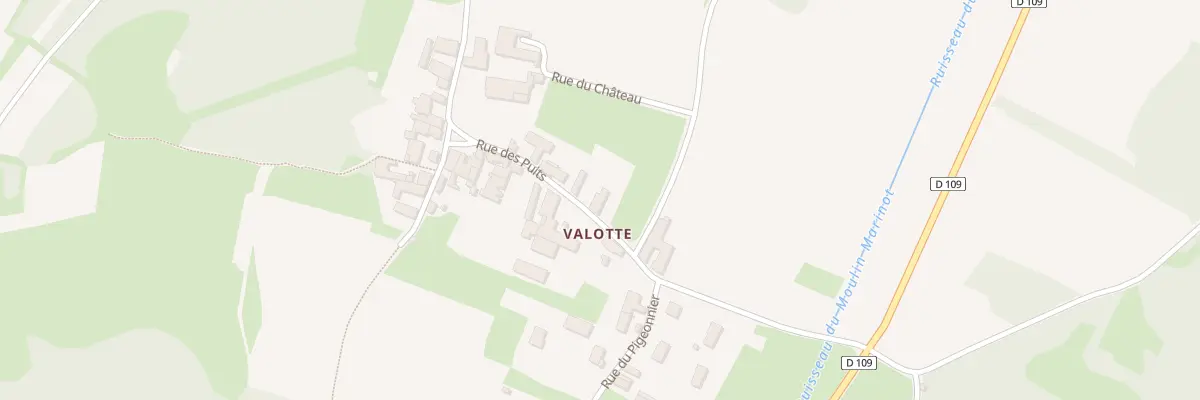 Plan du 2 Rue des Puits à Chassey-le-Camp