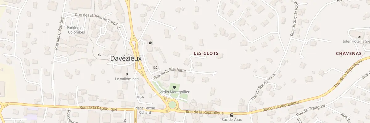 Plan du 87 Rue de la Blachette à Davézieux