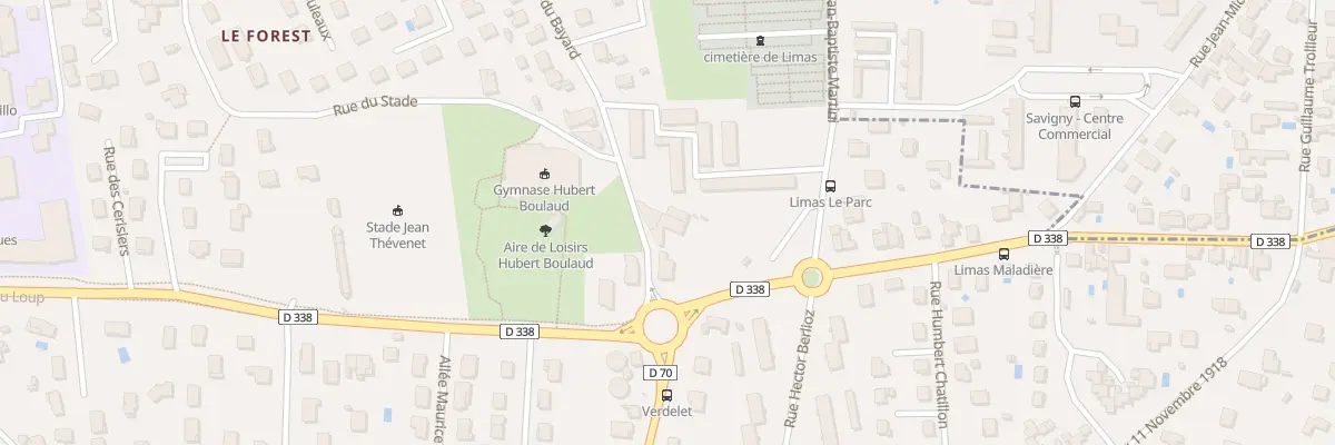 Plan du 401 Rue du Bayard à Limas