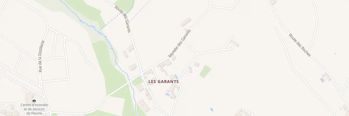 Plan du 90 Mte des Garants à Fleurie