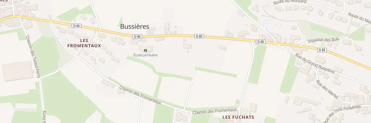Plan du 1136 Rte Alphonse de Lamartine à Bussières