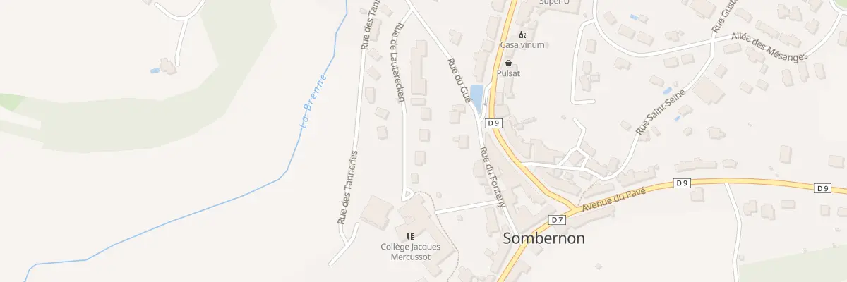 Plan du 5 Rue de Lauterecken à Sombernon