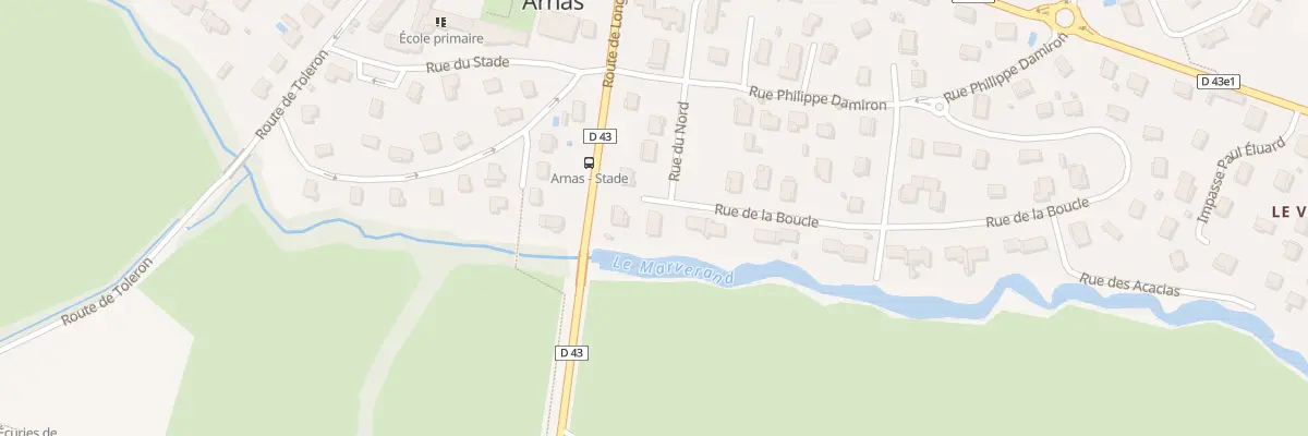Plan du 555 Rue de la Boucle à Arnas