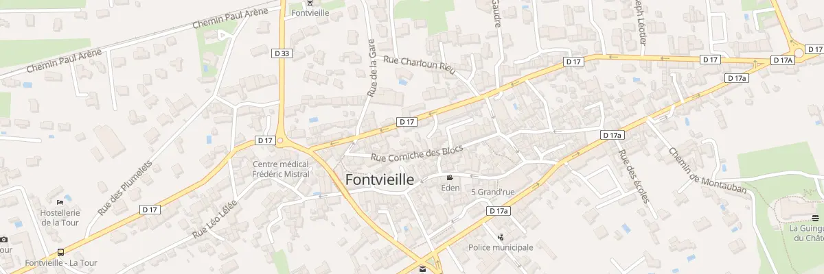 Plan du 96 Av Frédéric Mistral à Fontvieille
