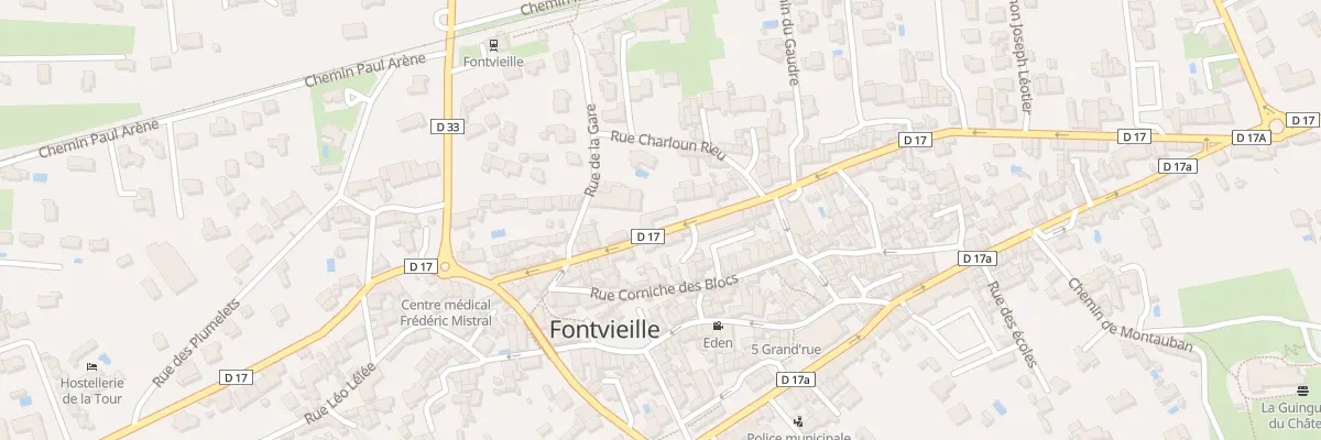 Plan du 107 Av Frédéric Mistral à Fontvieille
