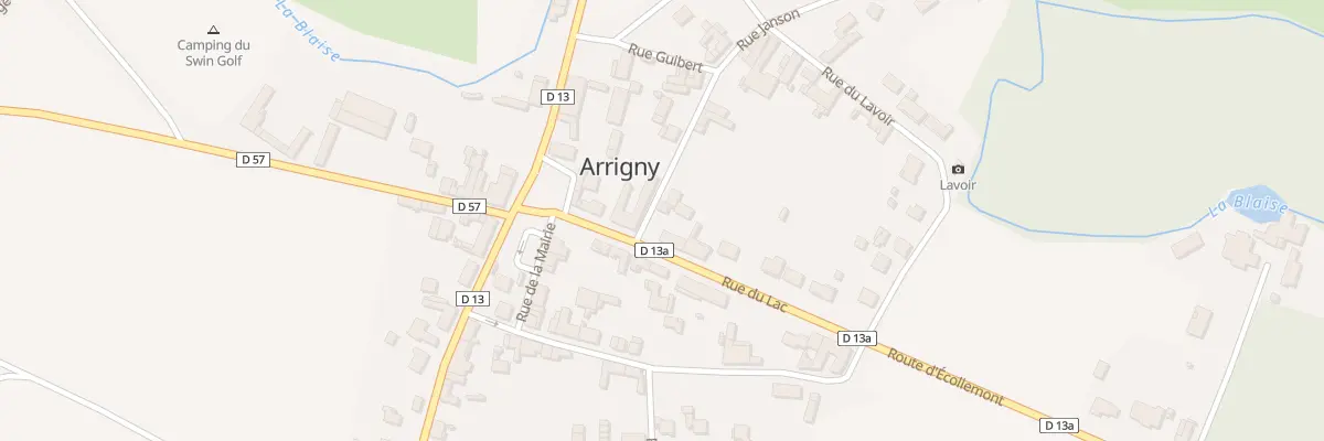 Plan du 5 Rue du Lac à Arrigny