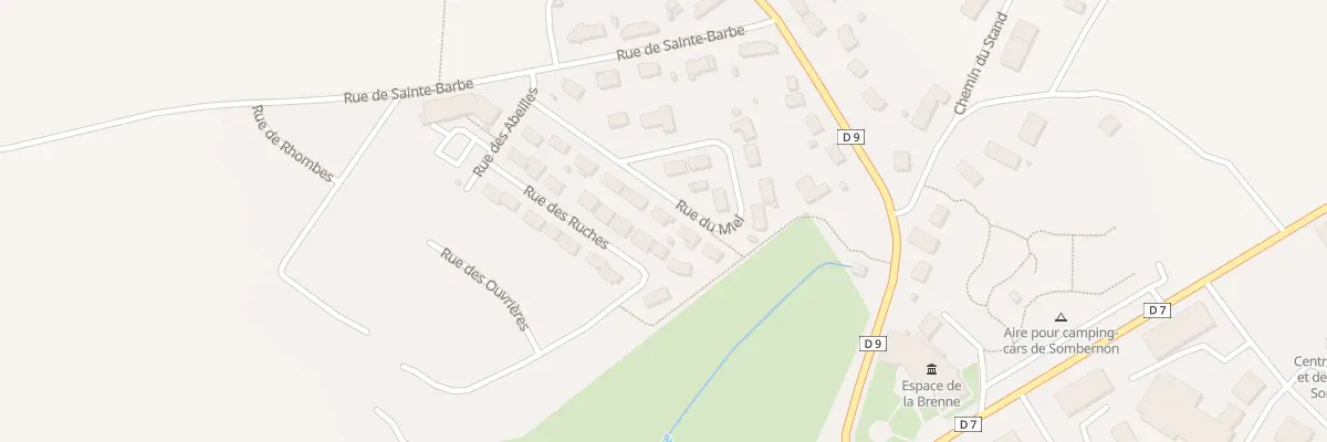 Plan du 12 Rue du Miel à Sombernon
