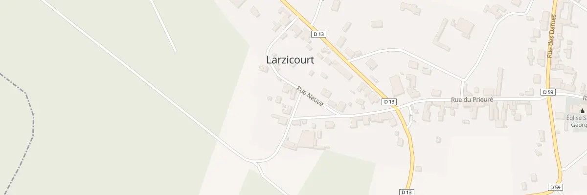 Plan du 15 Rue Neuve à Larzicourt