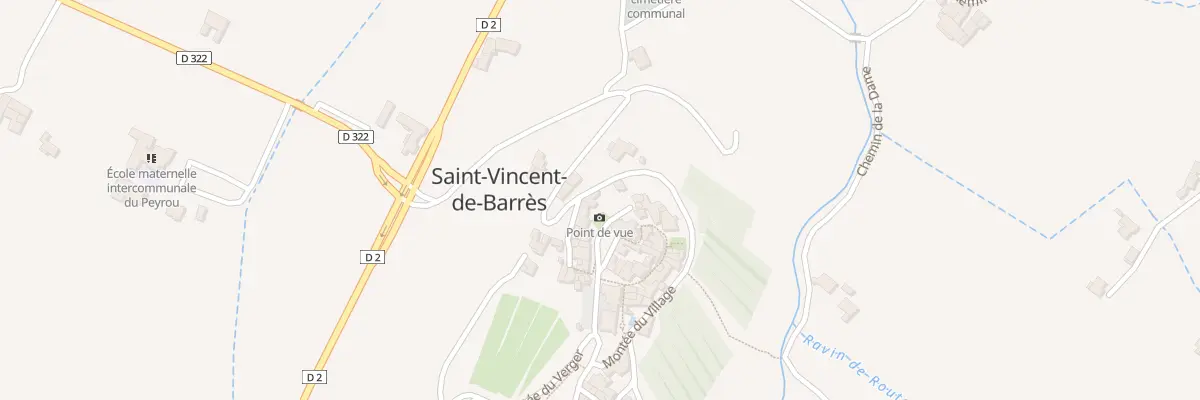 Plan du 5083 Le Village de Saint Vincen à Saint-Vincent-de-Barrès