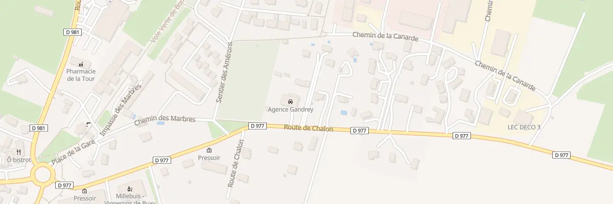 Plan du 5B Rte de Chalon à Buxy